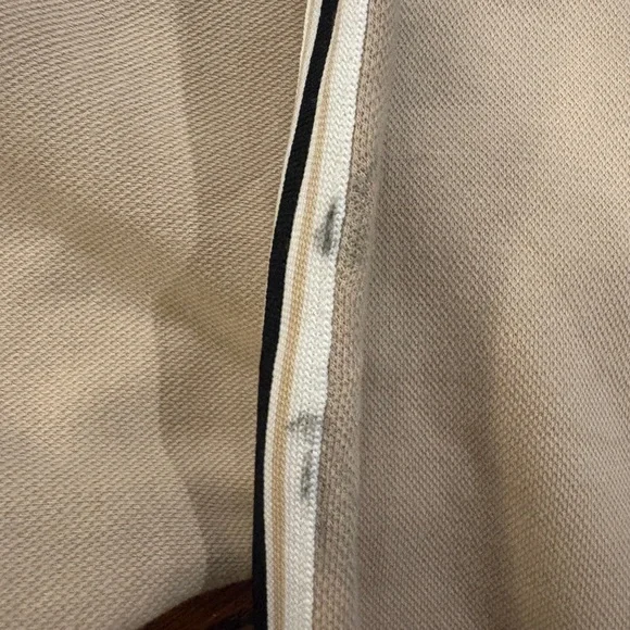 Champion Beige Bomber Jacket with Black & White Stripes - Picture 6 of 7